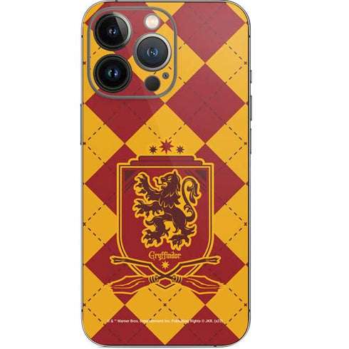 Wizarding Worlds Harry Potter Gryffindor Huse Crest iPhone 14 Pro Skin